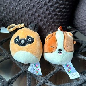 Squishmallows dog clips 3.5" NWT
